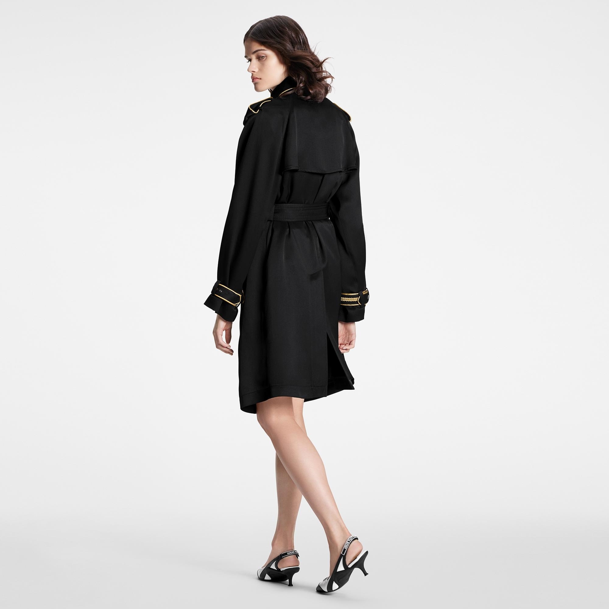 Military Braid Trench Coat - 3
