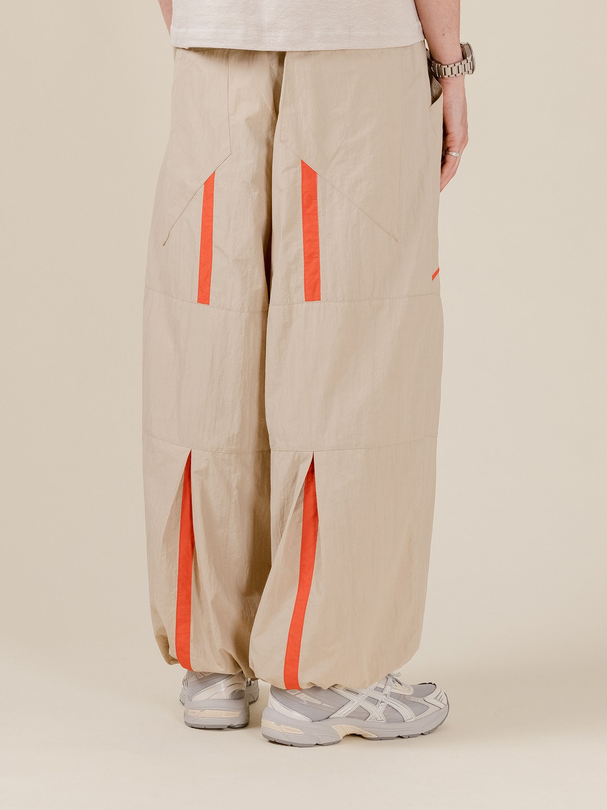 THIS THING OF OURS | FLORA BEIGE TAPED WIDE TROUSERS - 2