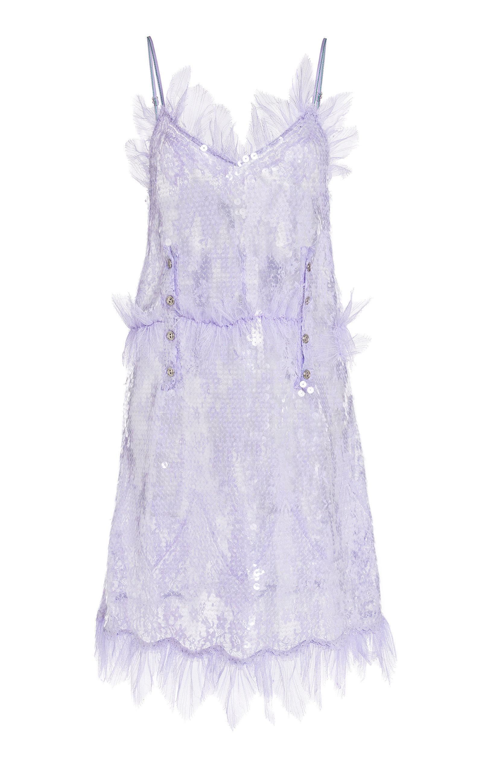 Dress Sequin Triangle Lace purple - 1