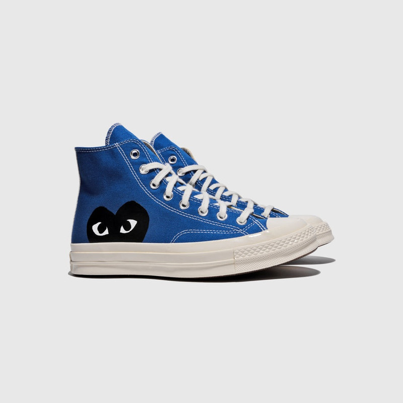 Comme des Garçons PLAY CHUCK TAYLOR ALL-STAR '70 HIGH "BLUE QUARTZ" outlook