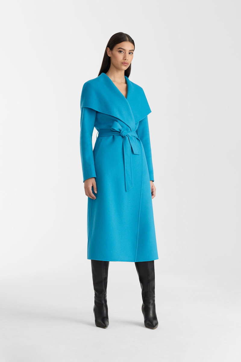 MAI Double-face wool wrap coat 9