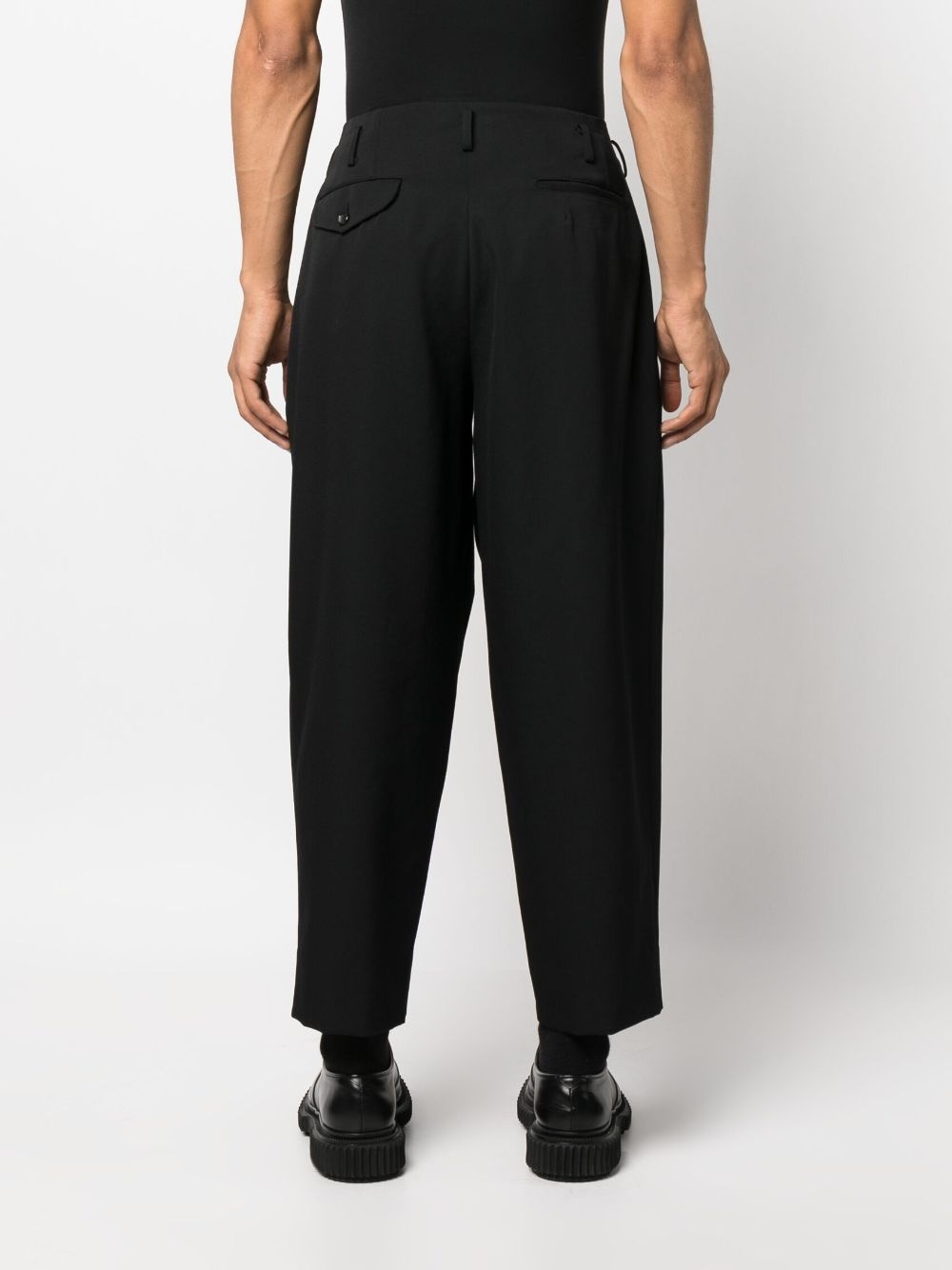 wide-leg cropped trousers - 4