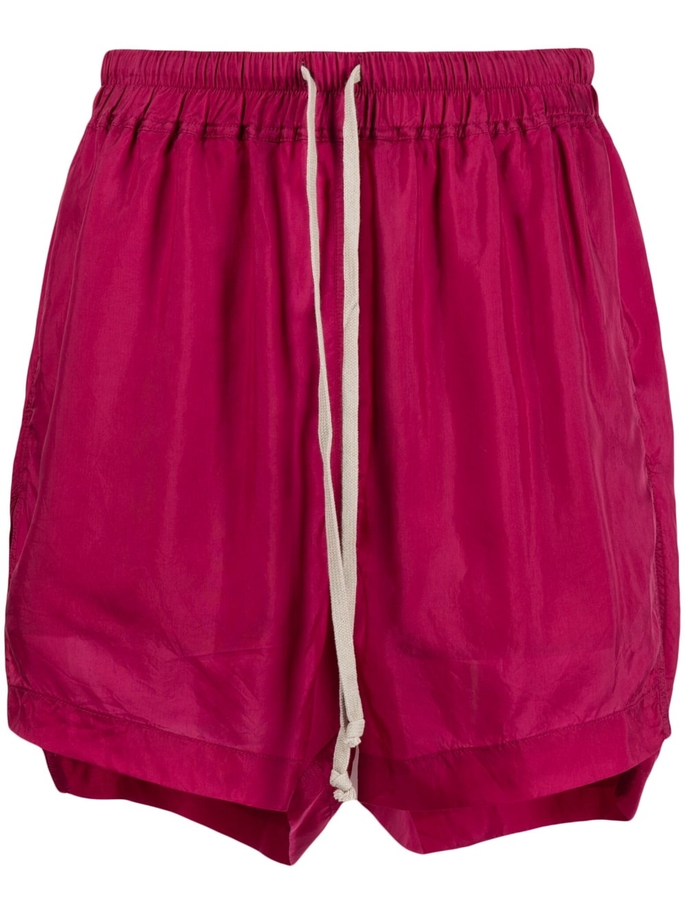 drawstring satin shorts - 1