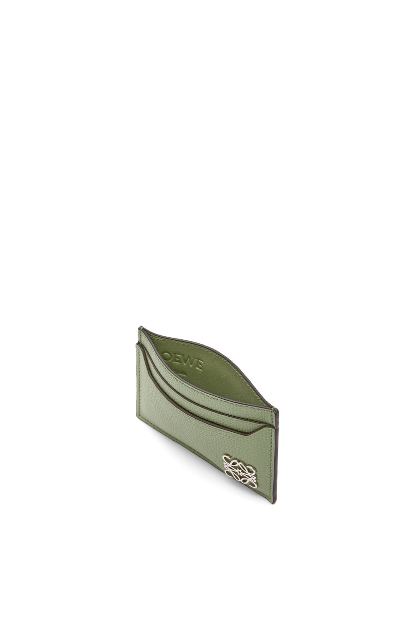 Loewe Anagram plain cardholder in pebble grain calfskin outlook