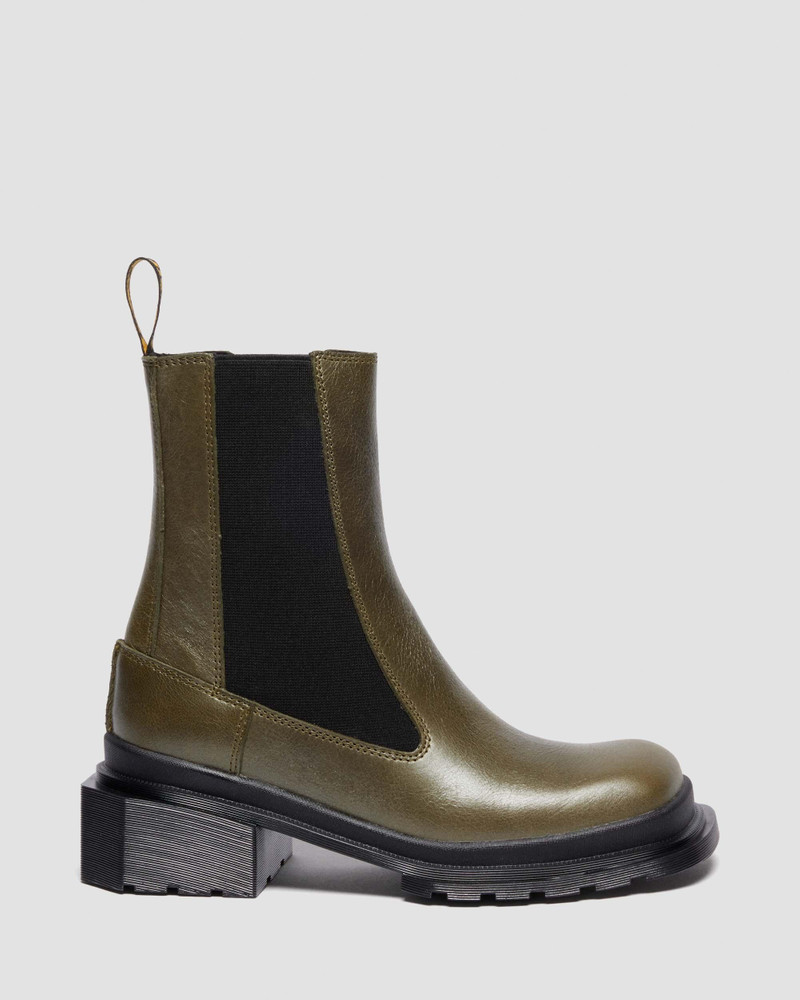 MAYBOLE CHELSEA Square Toe Leather Boots - 1