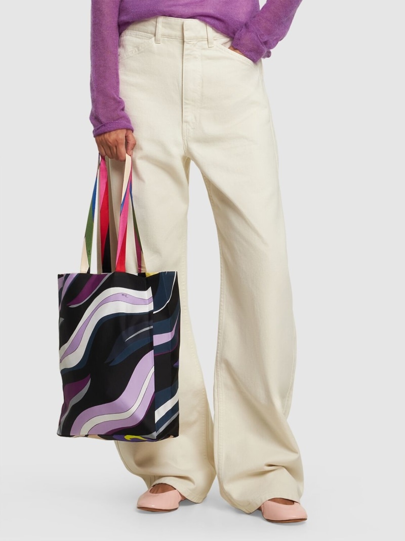 Gallery reversible silk tote bag - 2