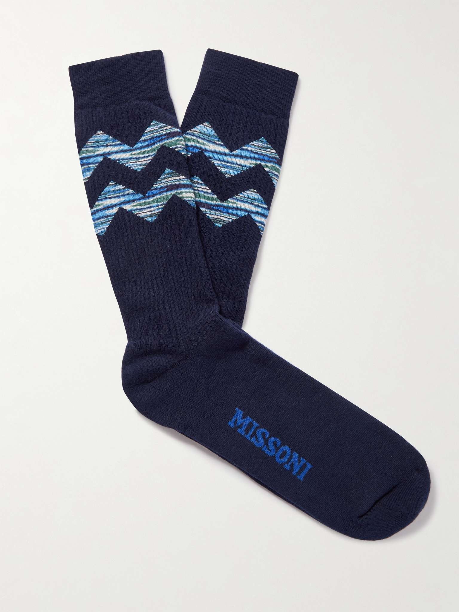 Cotton-Blend Socks - 1