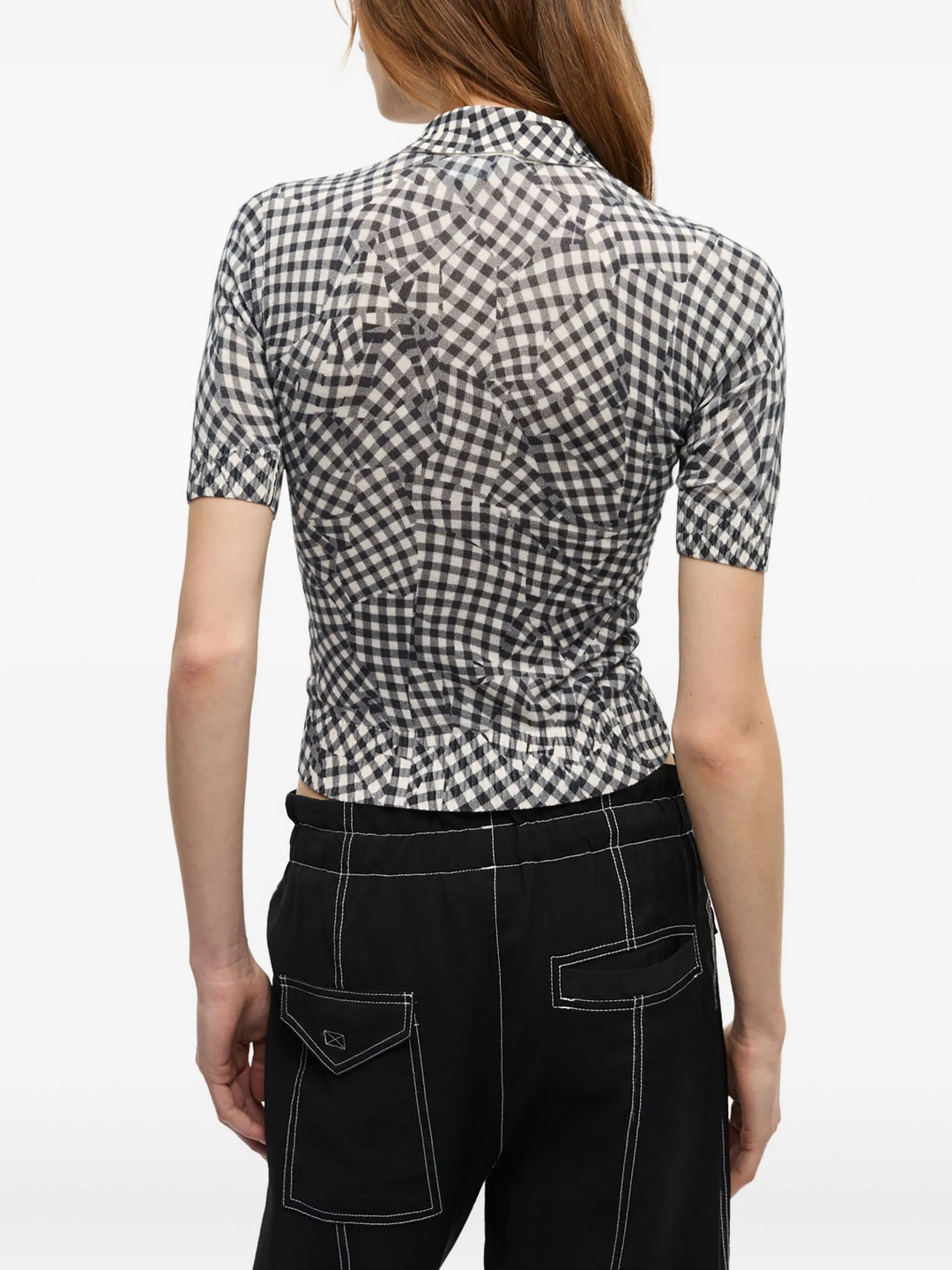 Sheer Cotton Printed Polo - 4