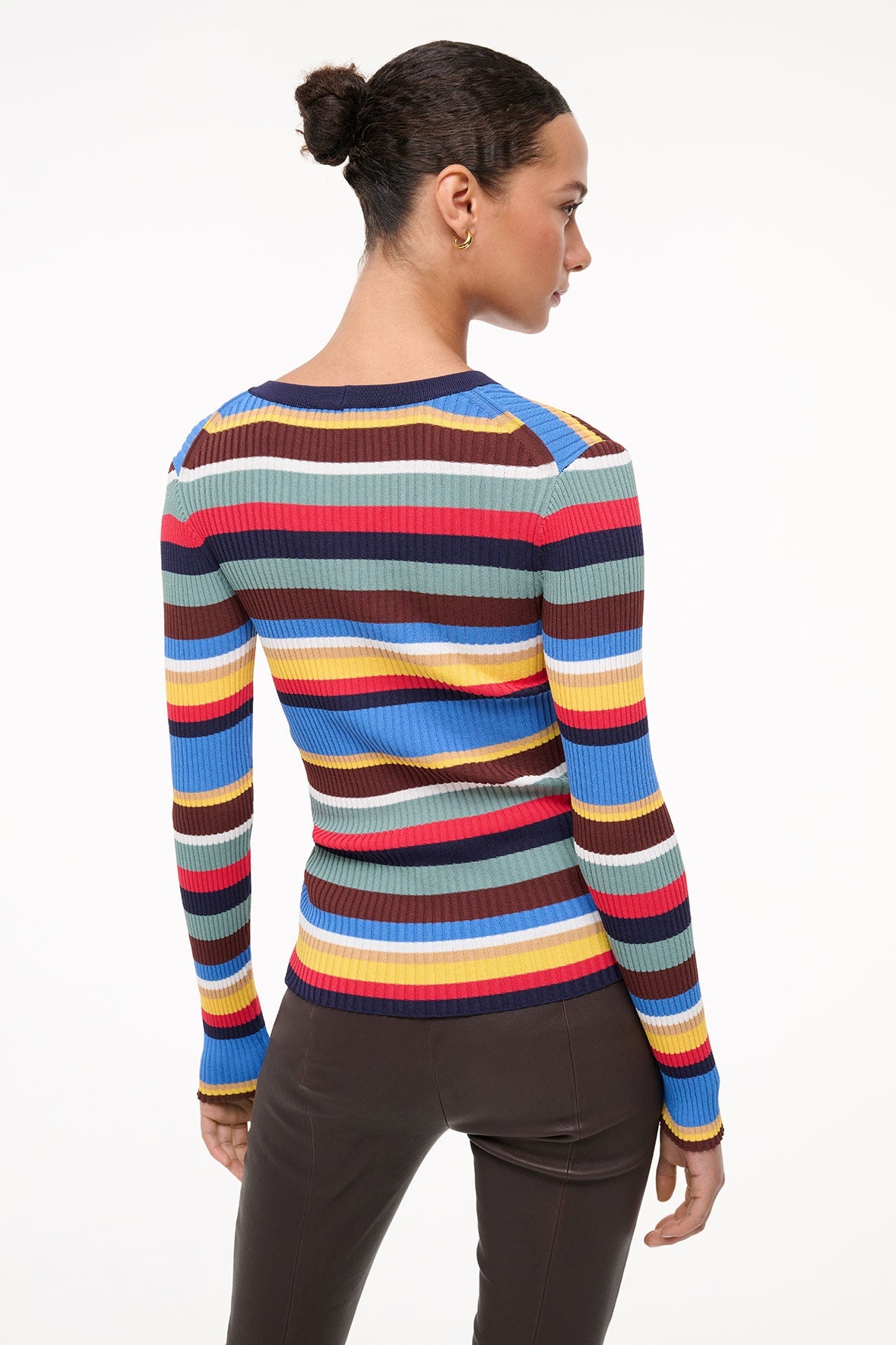 STAUD CARGO SWEATER MARKET STRIPE - 3