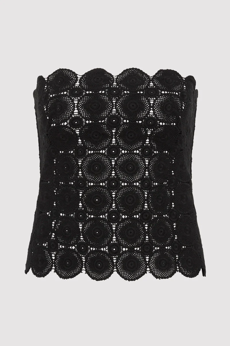Doily Top - Black - 1