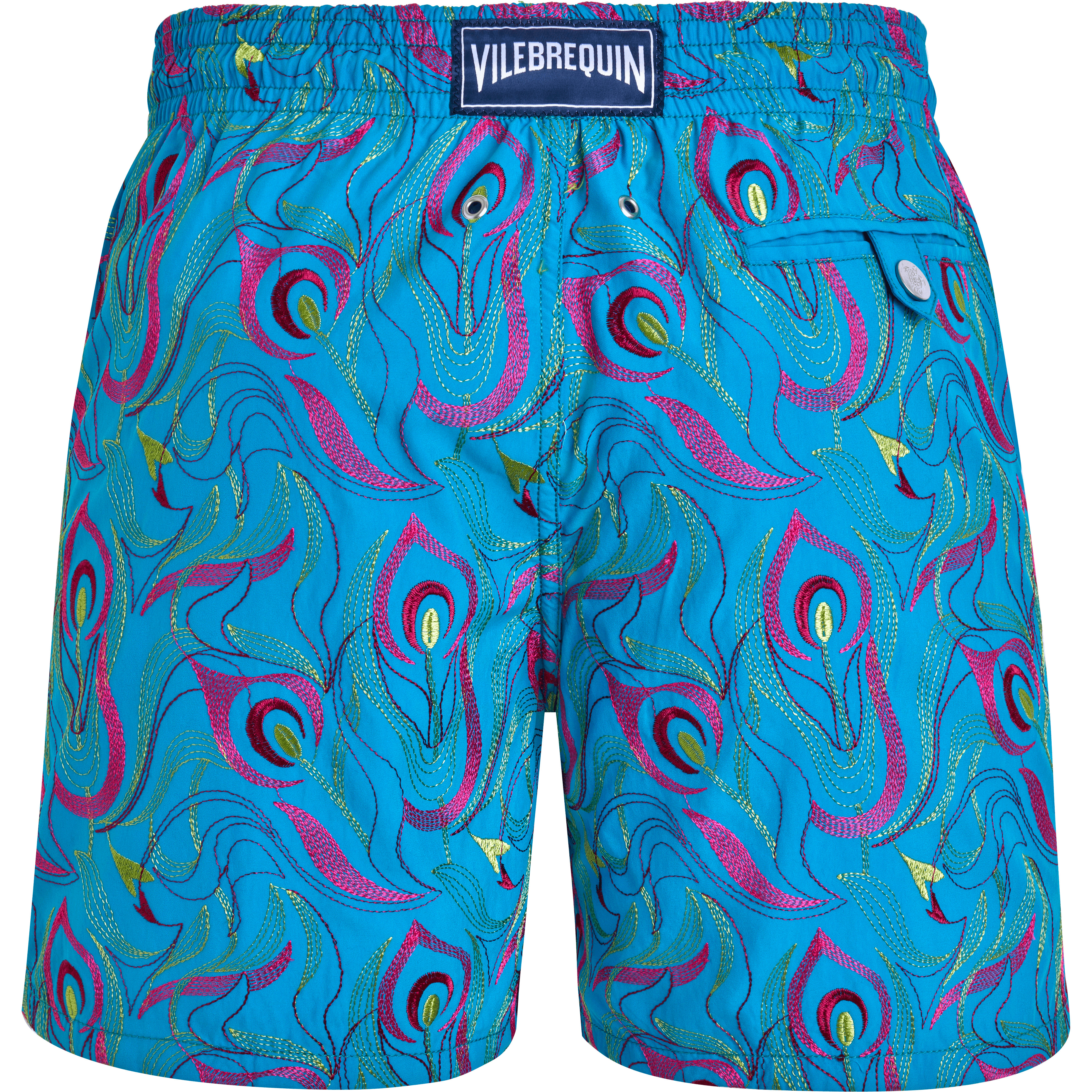 Men Swim Trunks Embroidered Camo Flowers - Limited Edition - 2