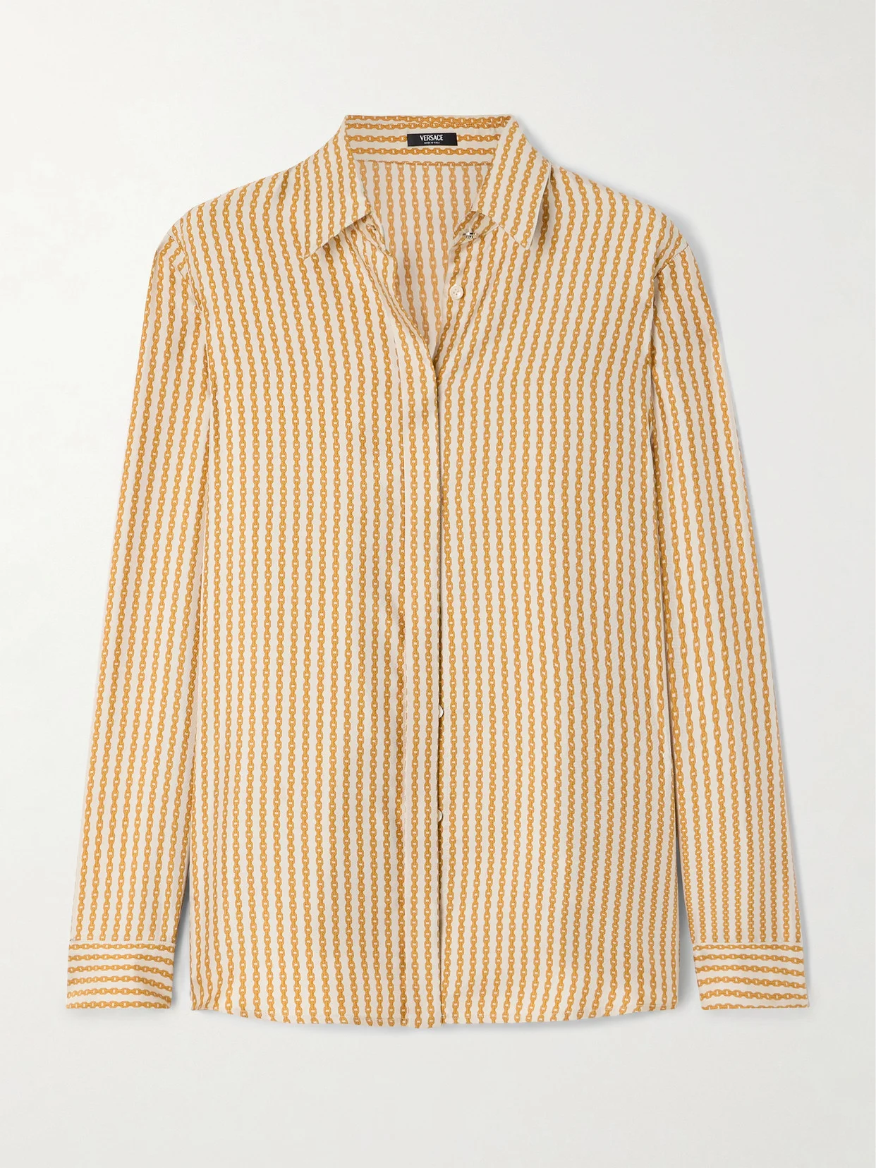 Printed Silk-twill Shirt - 1