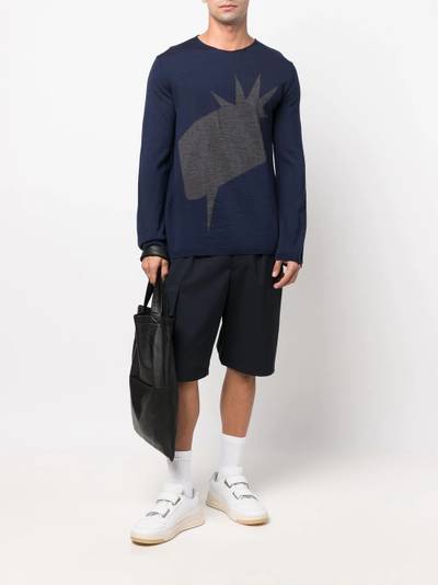 Comme des Garçons SHIRT intarsia-knit wool jumper outlook