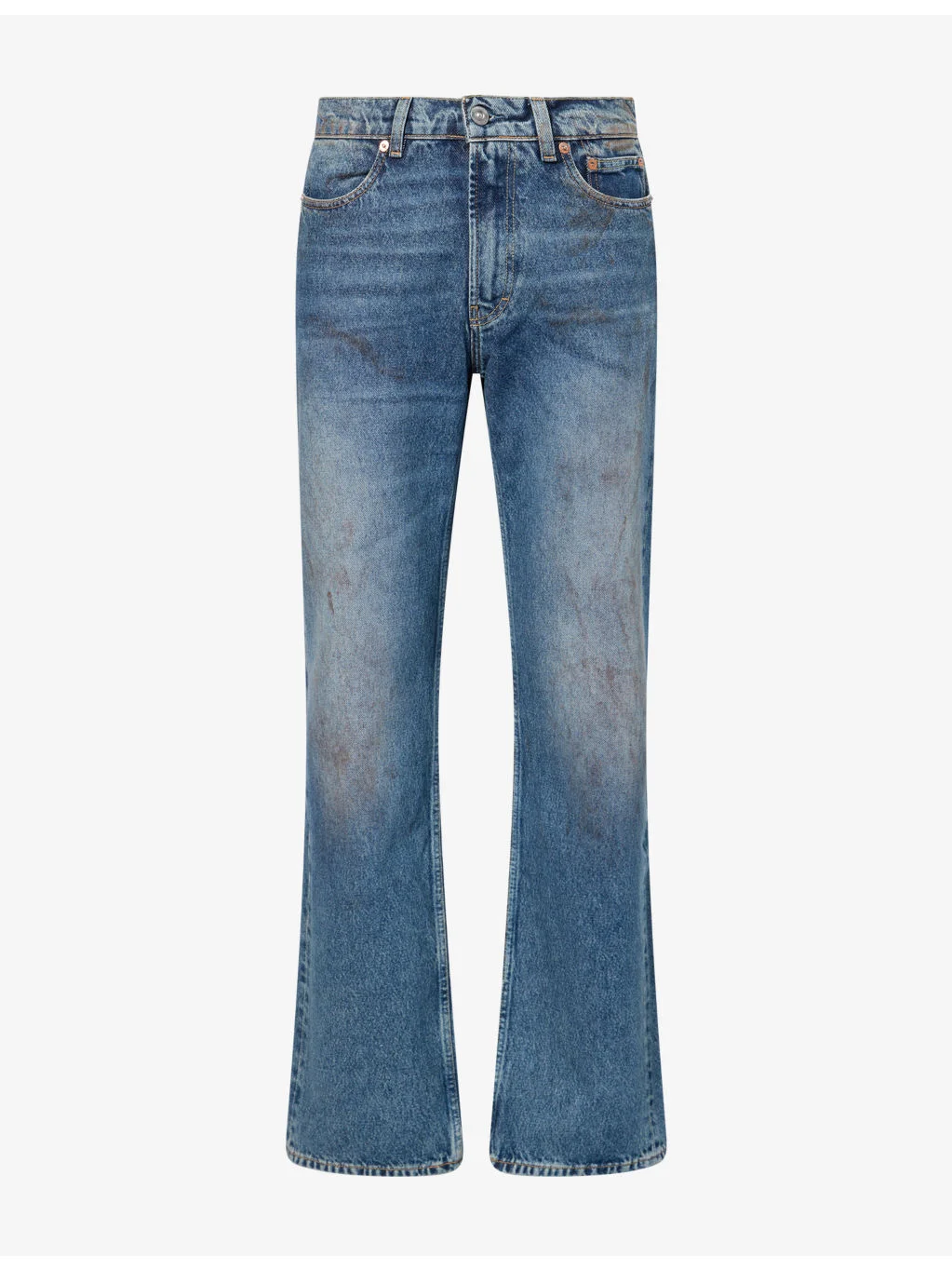 Carlson Cut Straight-Leg Denim Jeans - 1