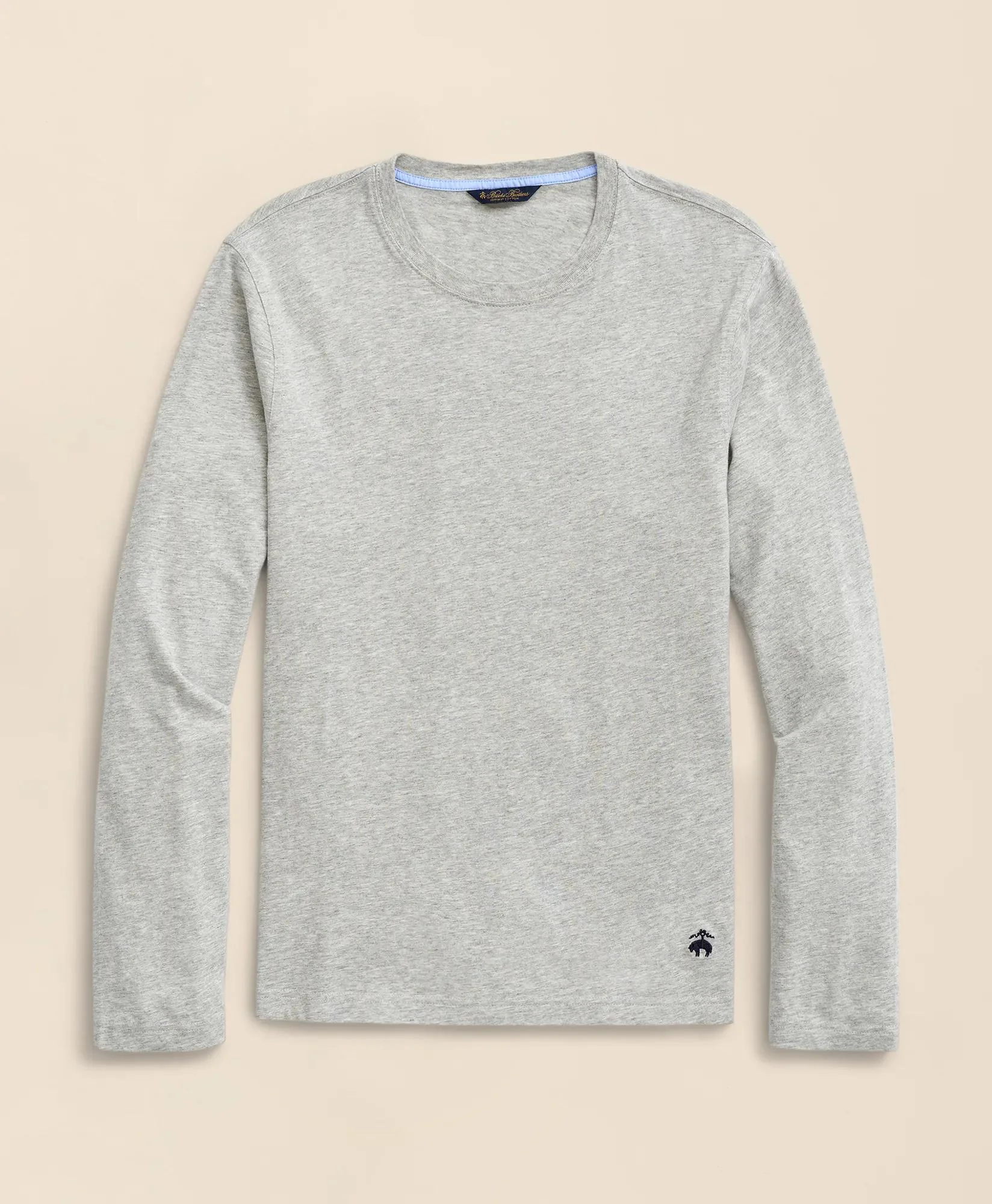 Supima® Cotton Long-Sleeve Logo T-Shirt - 1