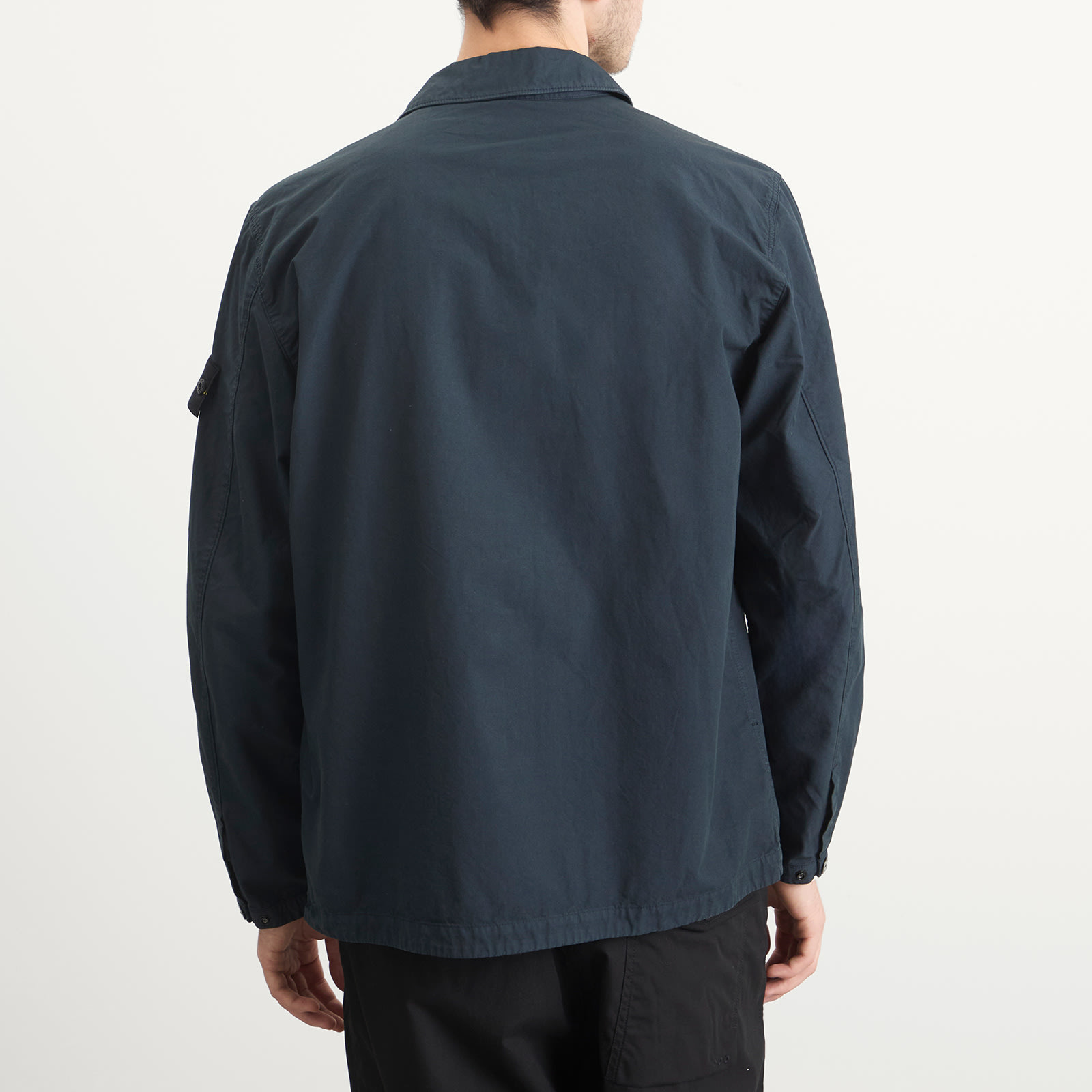 Stone Island Canvas Weave Cotton Zip Shirt Jacket - 3