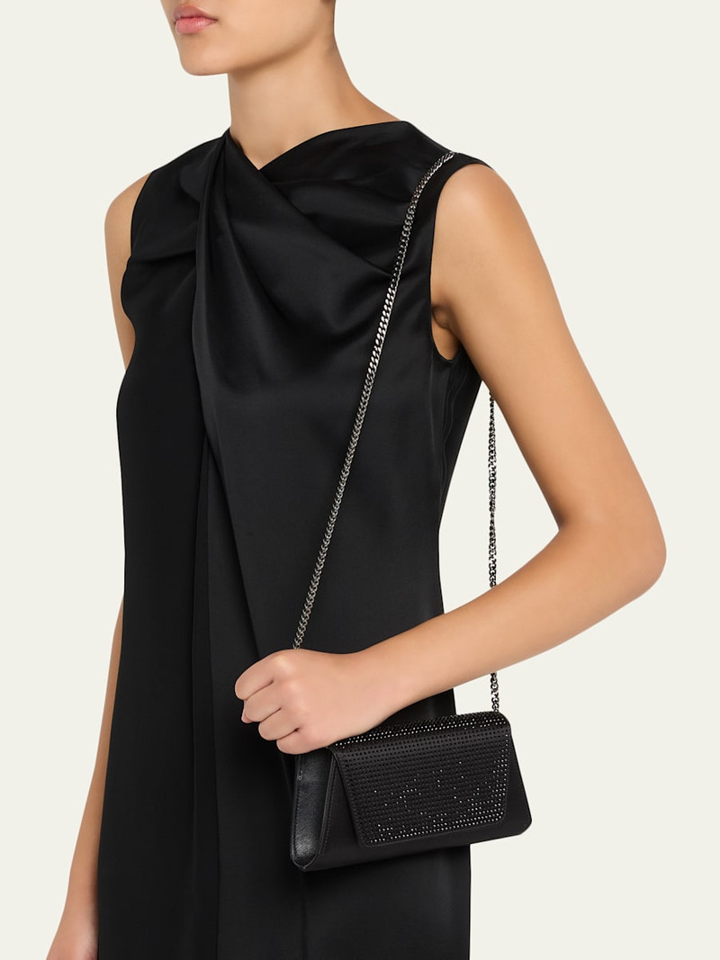 AKRIS Anouk Mini Rhinestone Clutch Bag outlook