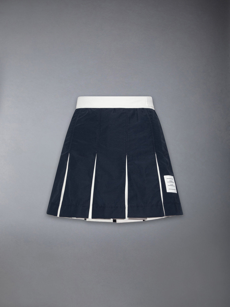 Ripstop Box Pleat Mini Skirt 1