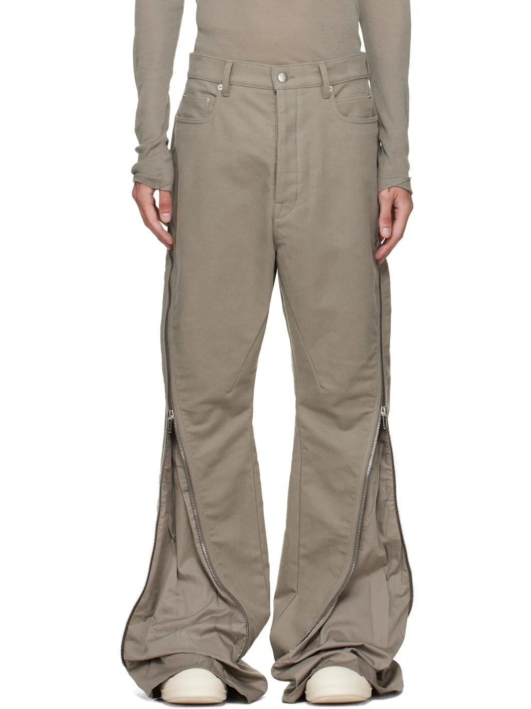 Gray Tower Bolan Banana Trousers - 1