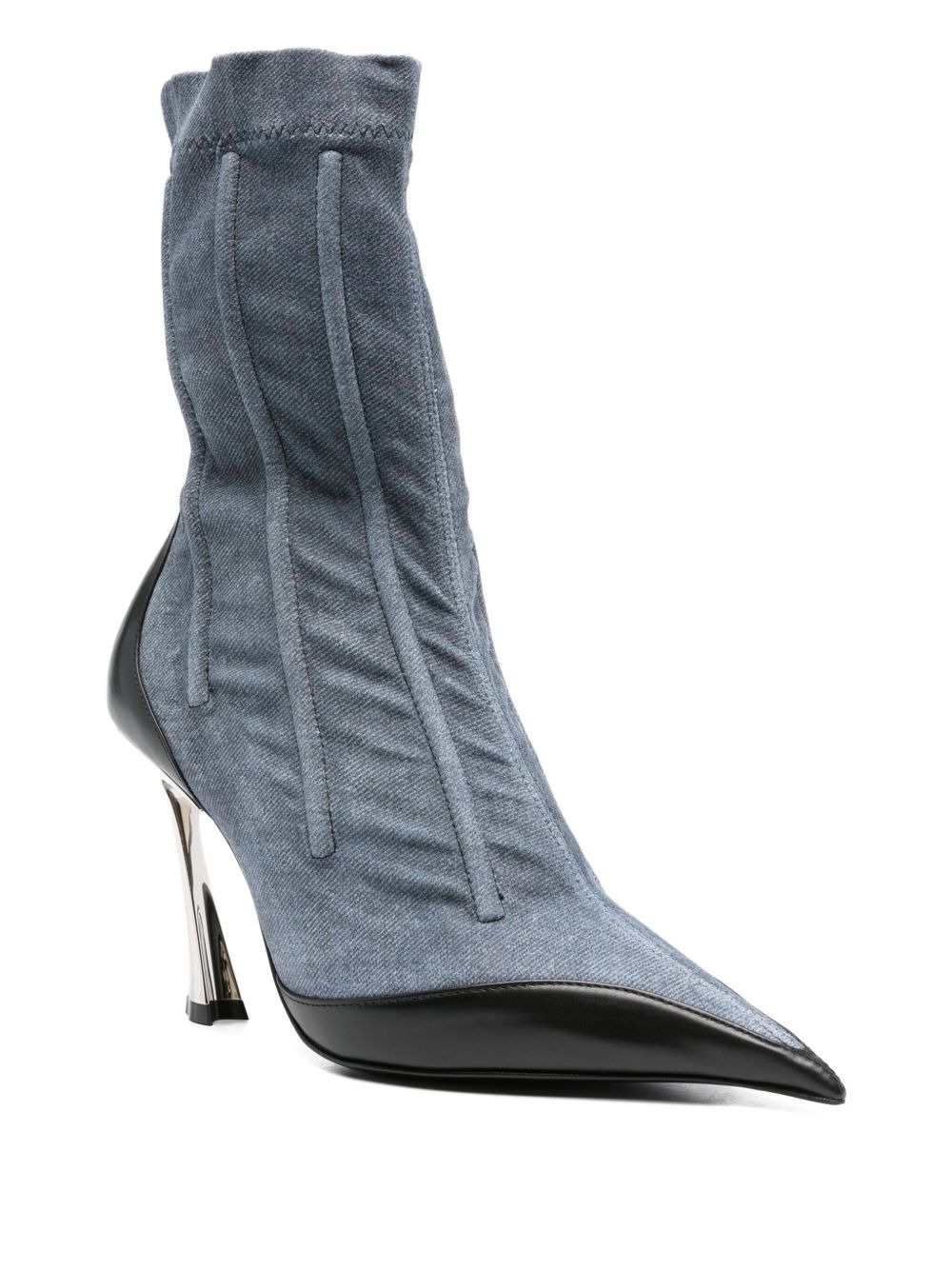110mm pointed-toe ankle boots - 2