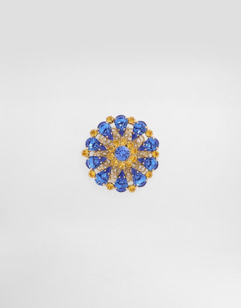 Brooch with rhinestones 1