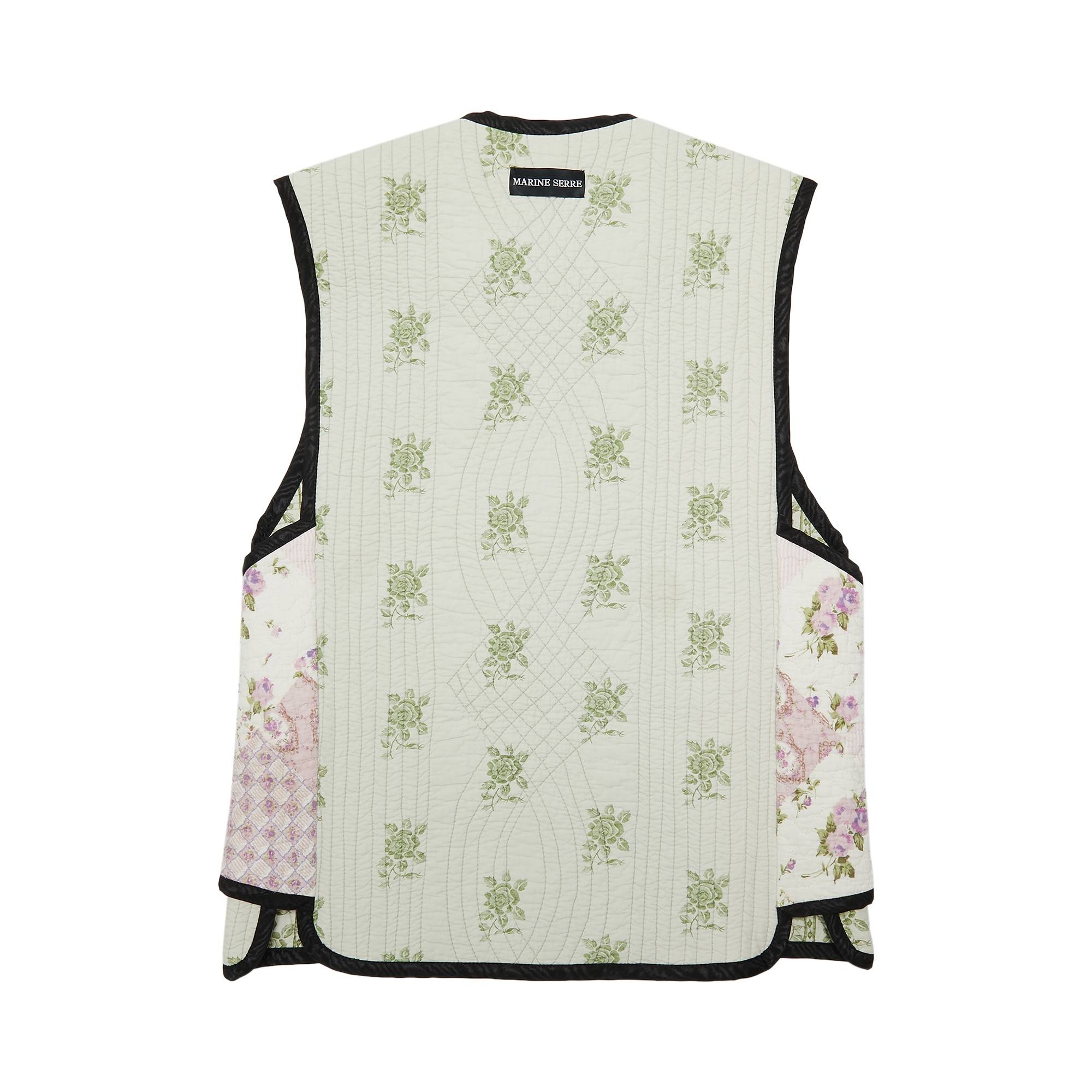 Marine Serre Boutis Armor Vest 'White/Green' - 2