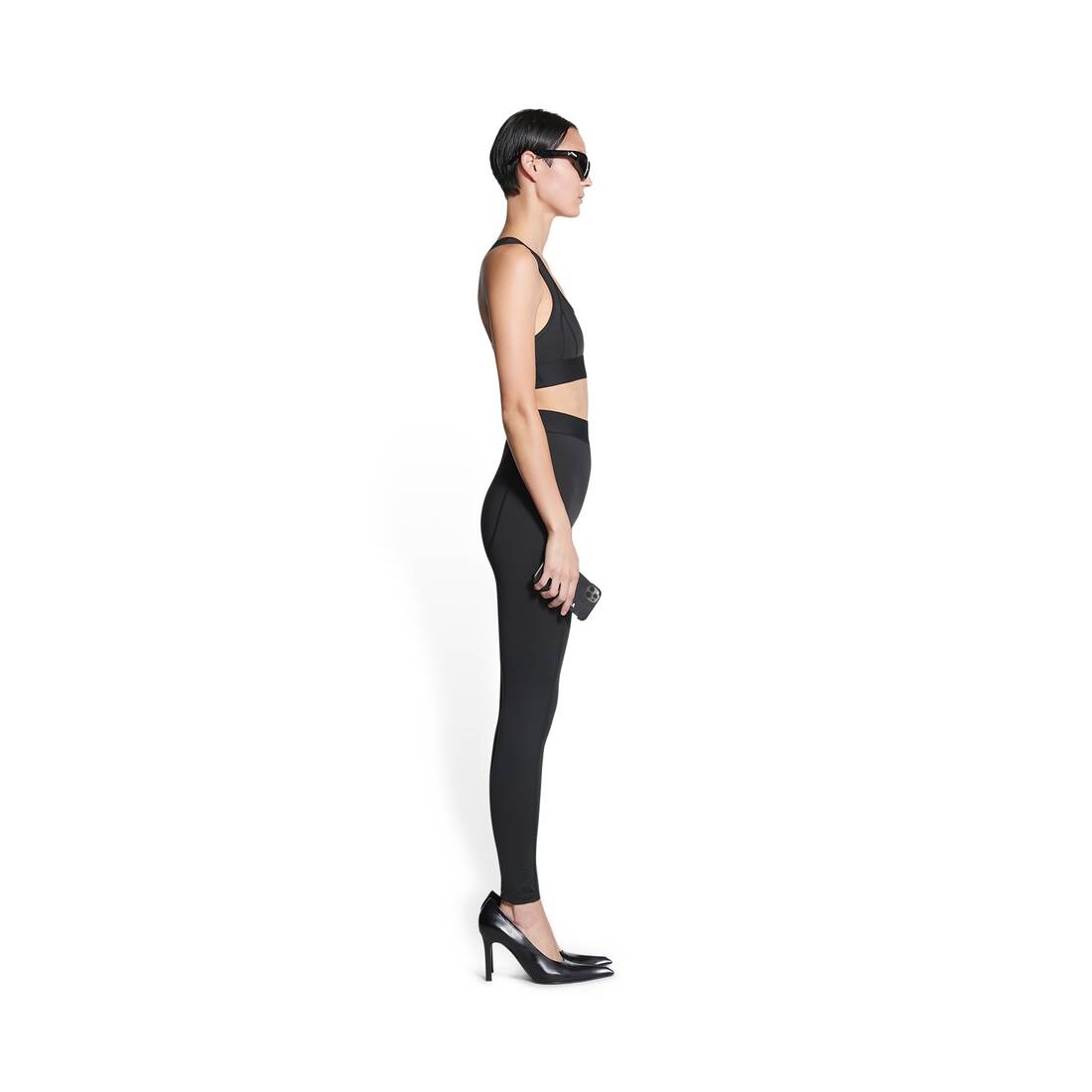 Women's 3b Sports Icon Athletic Leg Cut Leggings in Black - 3
