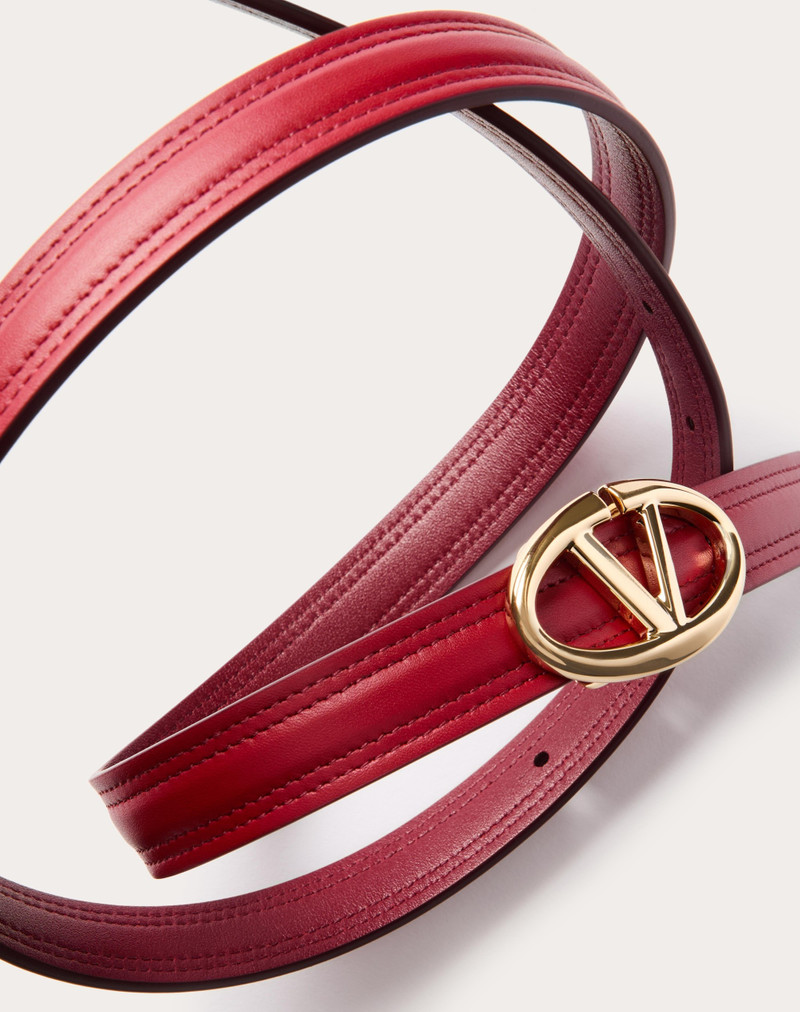 Valentino THE BOLD EDITION VLOGO SHINY CALFSKIN BELT 20 MM outlook