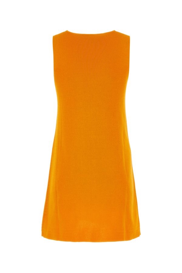 ワンピース Jil Sander Orange cotton blend dress (J02CT0328J15391 832) Jil Sander Jil Sander Woman Orange Cotton Blend Dress