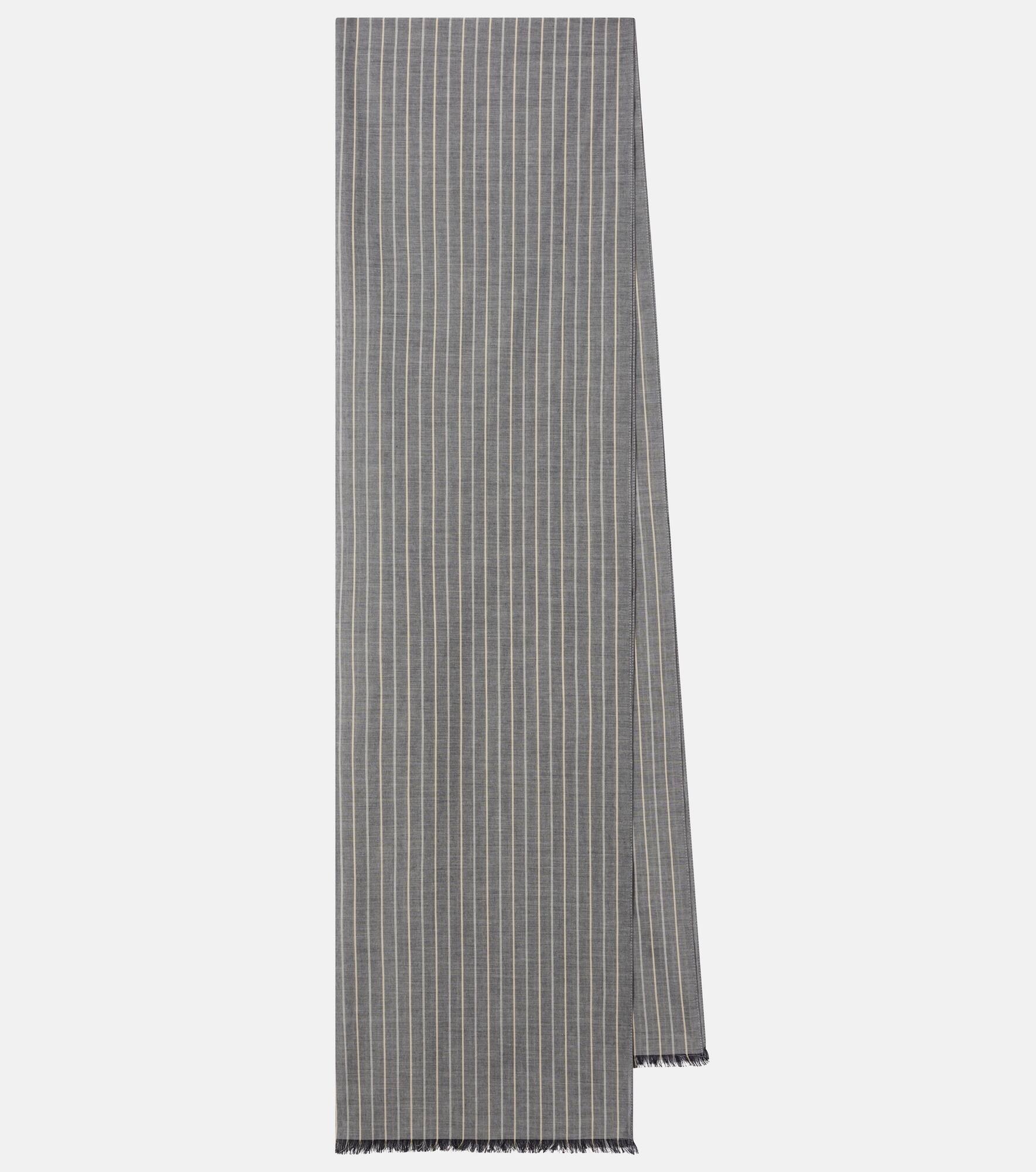 Guel striped cotton scarf - 1