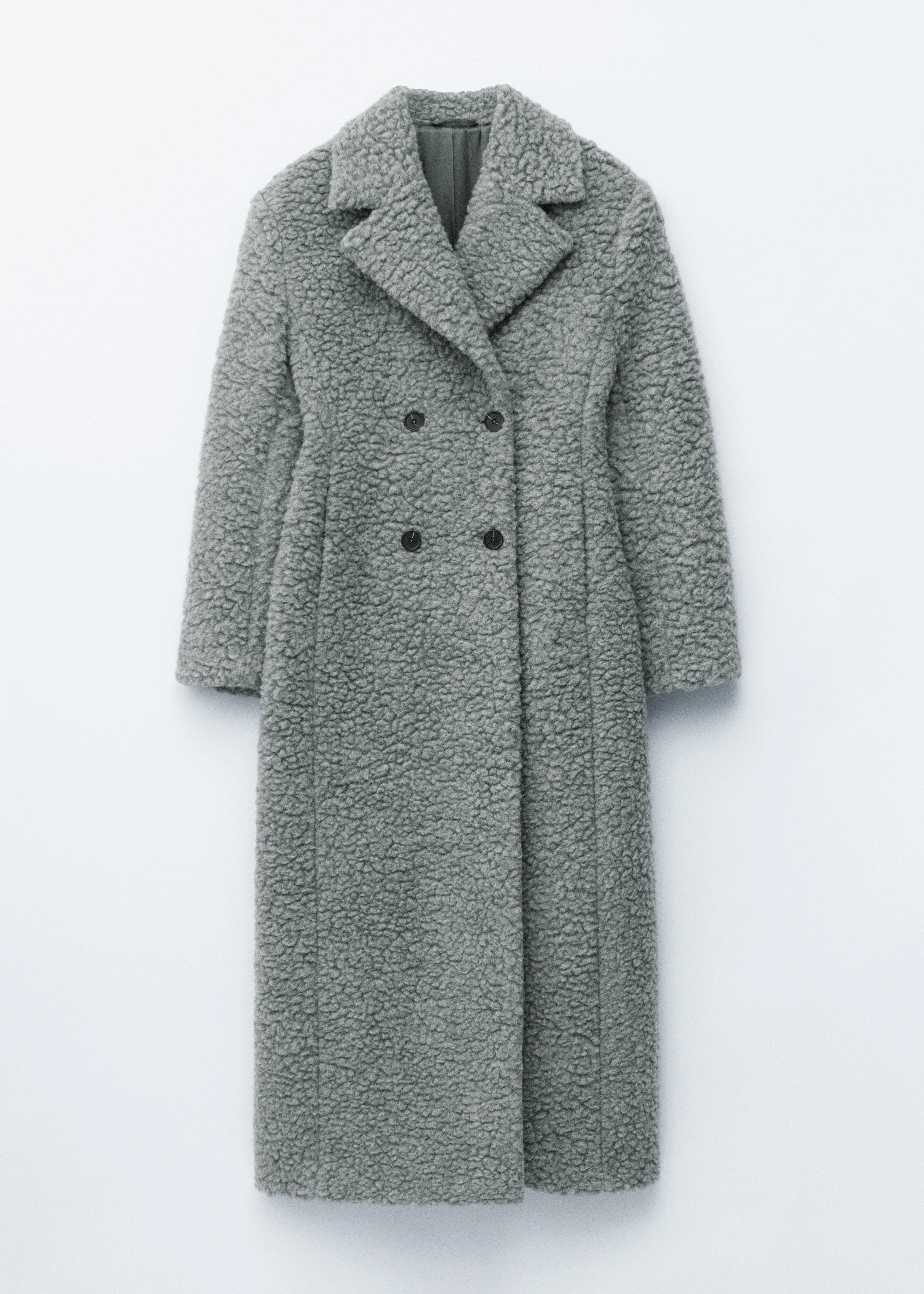 Wool Shearling Maxi Coat - 1