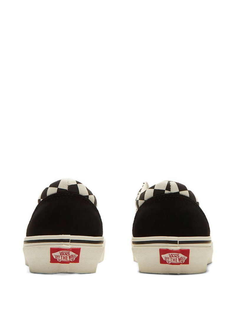Vans checkerboard suede sneakers outlook