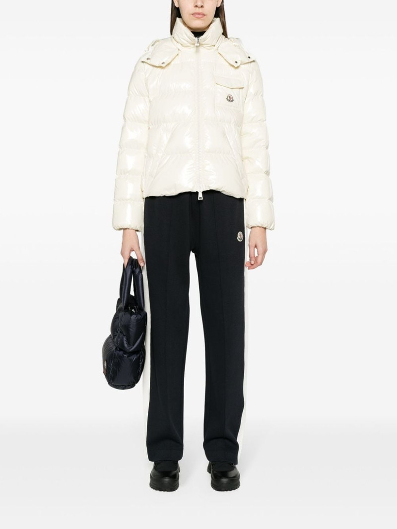 Moncler mid-rise striped wide-leg track pants outlook