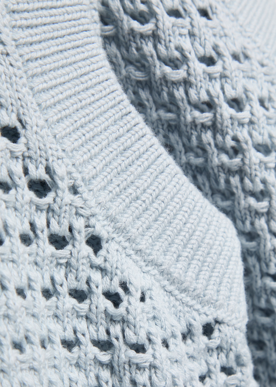 Varley Bains Half Zip Open-knit Tank - 5