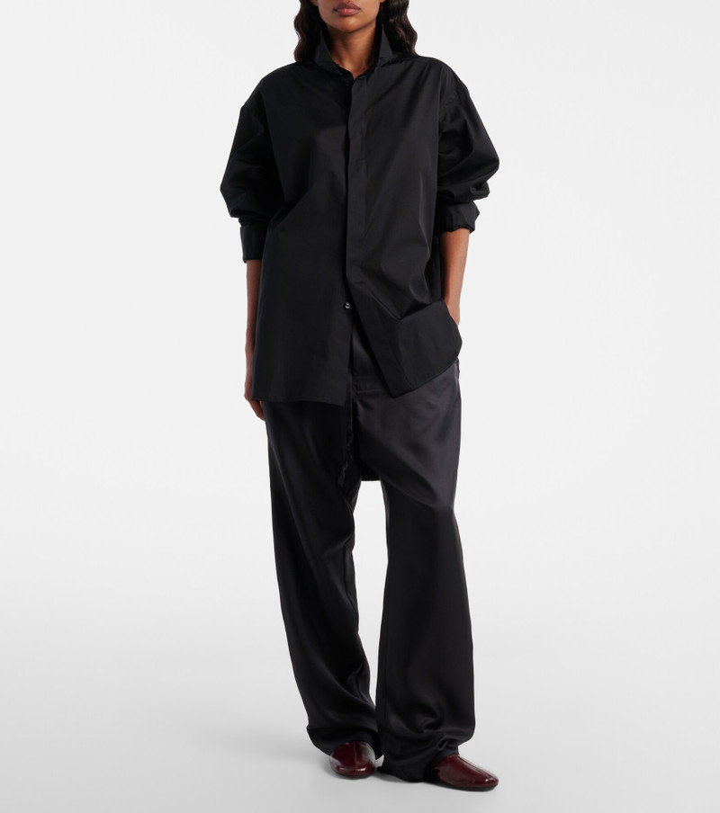 PHOEBE PHILO Silk twill wide-leg pants outlook