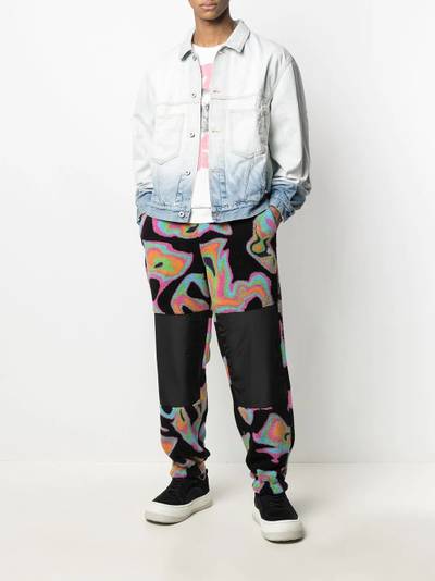 Marcelo Burlon County Of Milan two-tone ombré denim jacket outlook