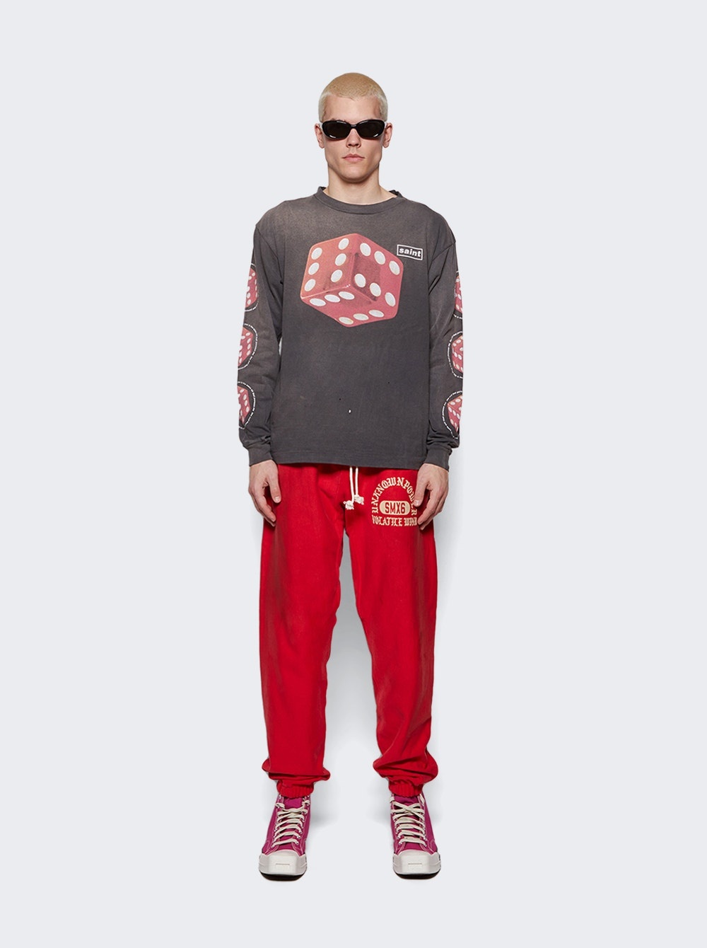 Saint Mxxxxxx Angel of Death Sweatpants Red