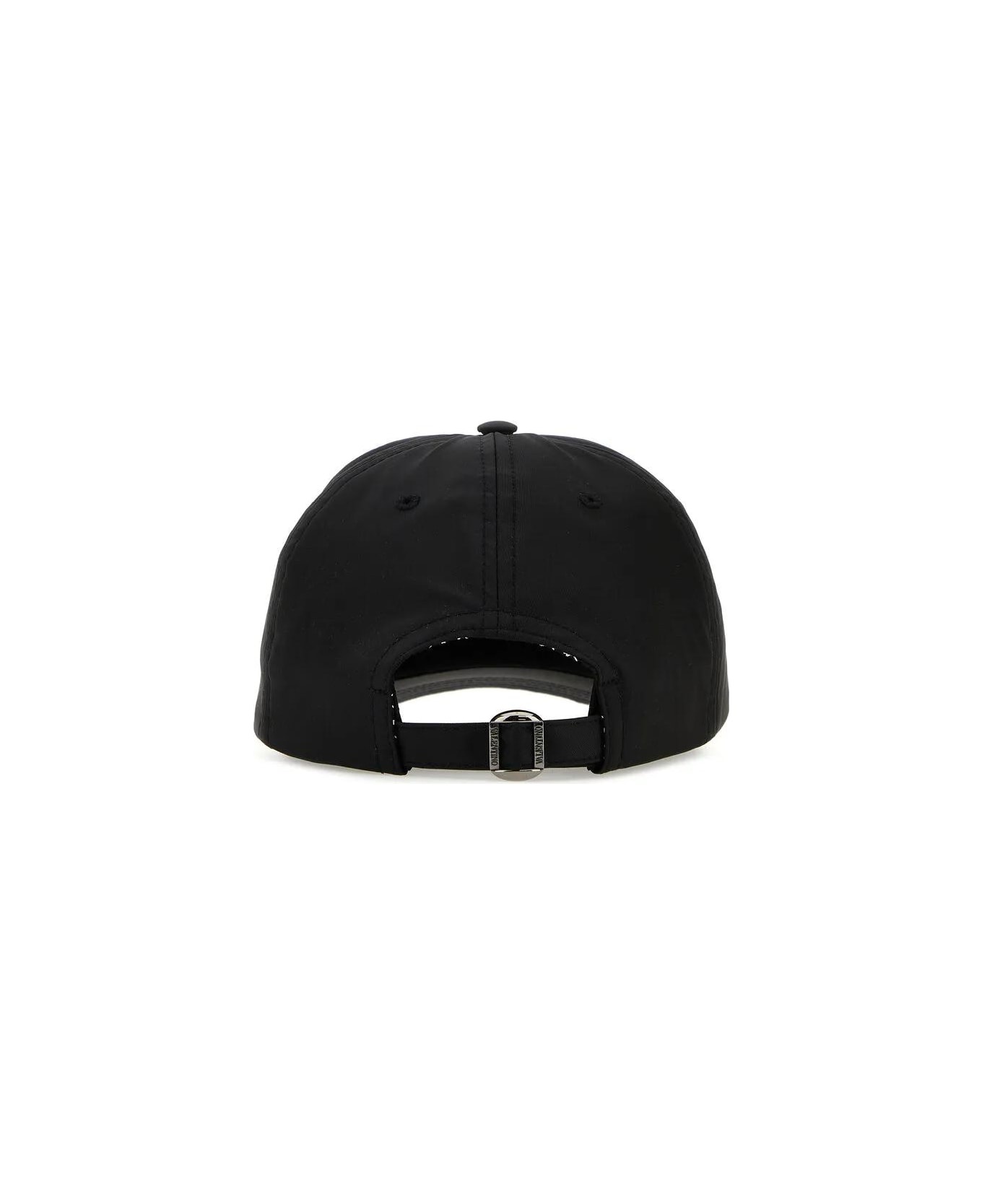 Black Polyester Blend Baseball Cap - 3