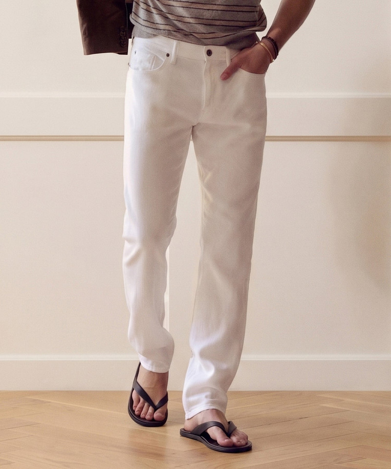 TODD SNYDER Slim 5-Pocket Linen Pant outlook
