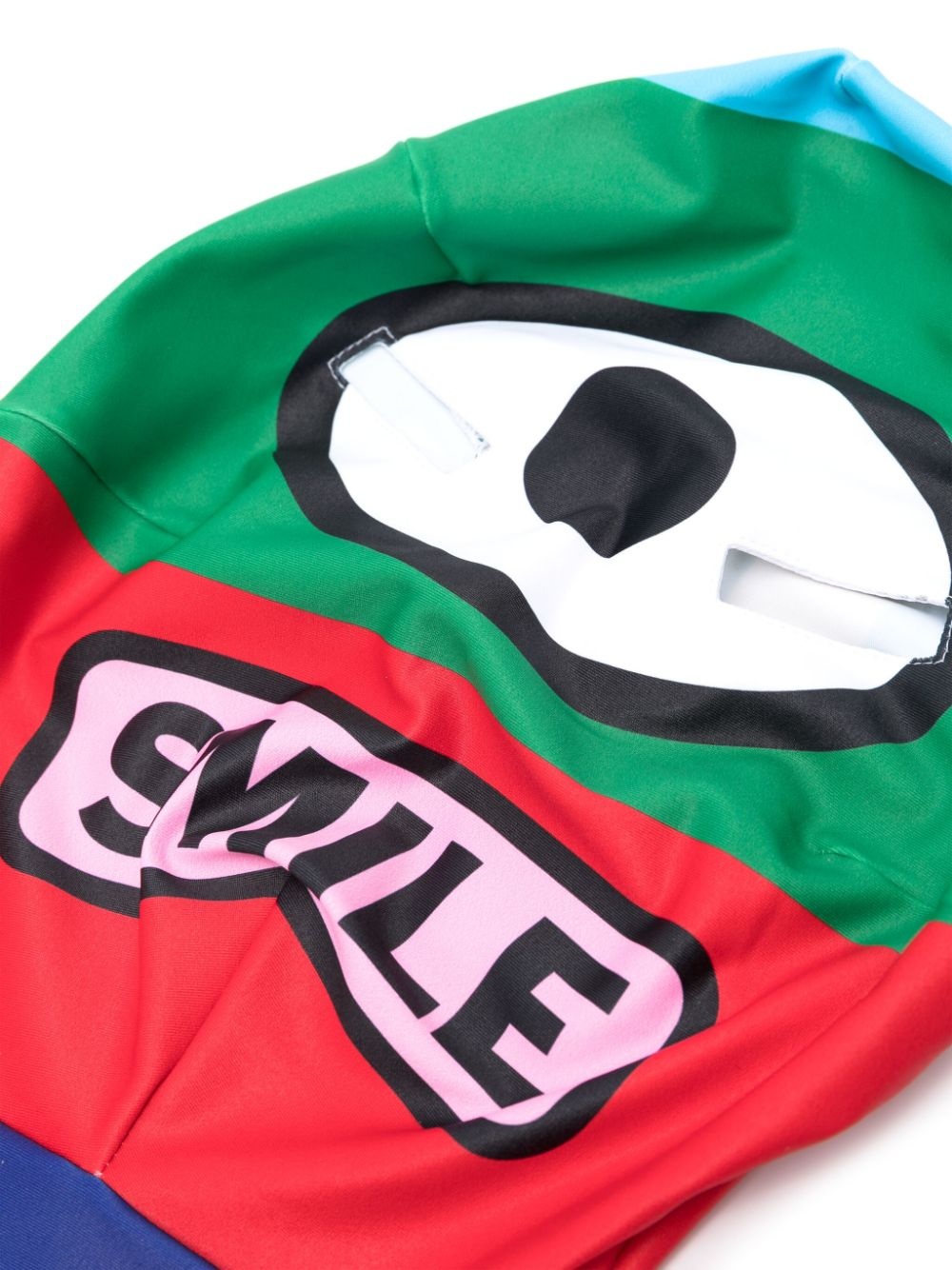graphic-print colour-block face mask - 2