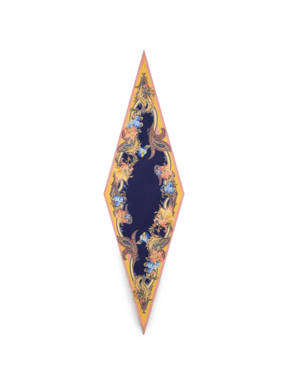 asymmetric Paisley-print scarf - 1