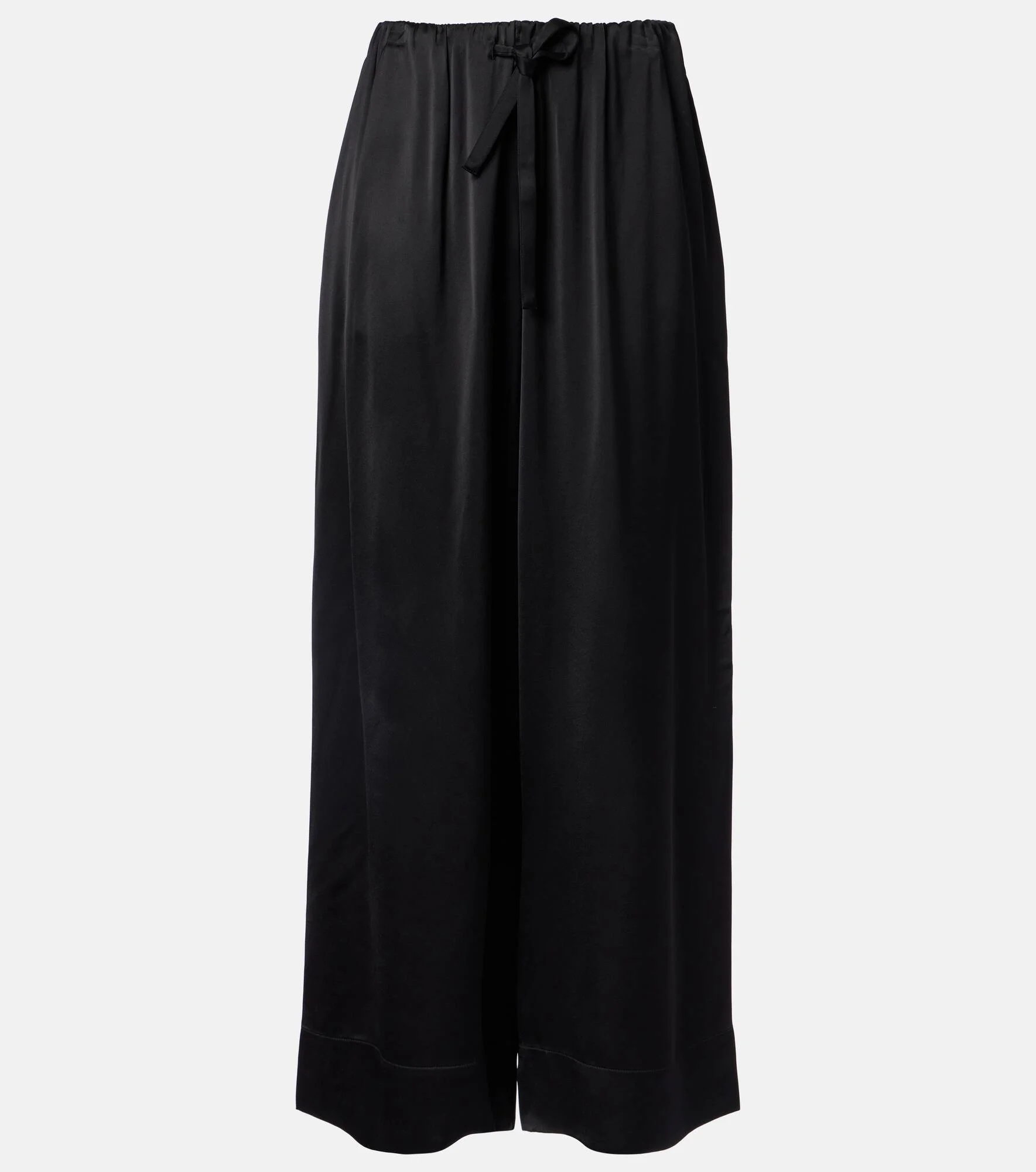 Satin wide-leg pants - 1
