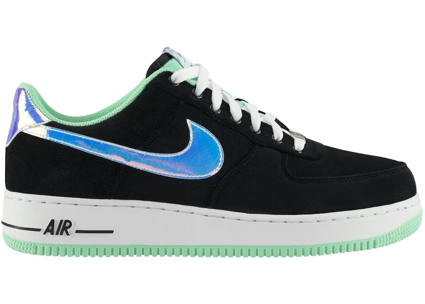 Nike Air Force 1 Low Black Green Glow - 1