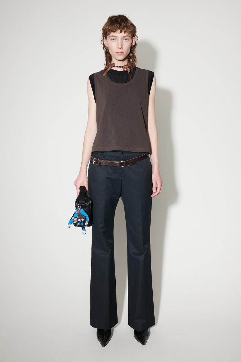 Our Legacy Hip Trouser Deluxe Black Exquisite Weave outlook
