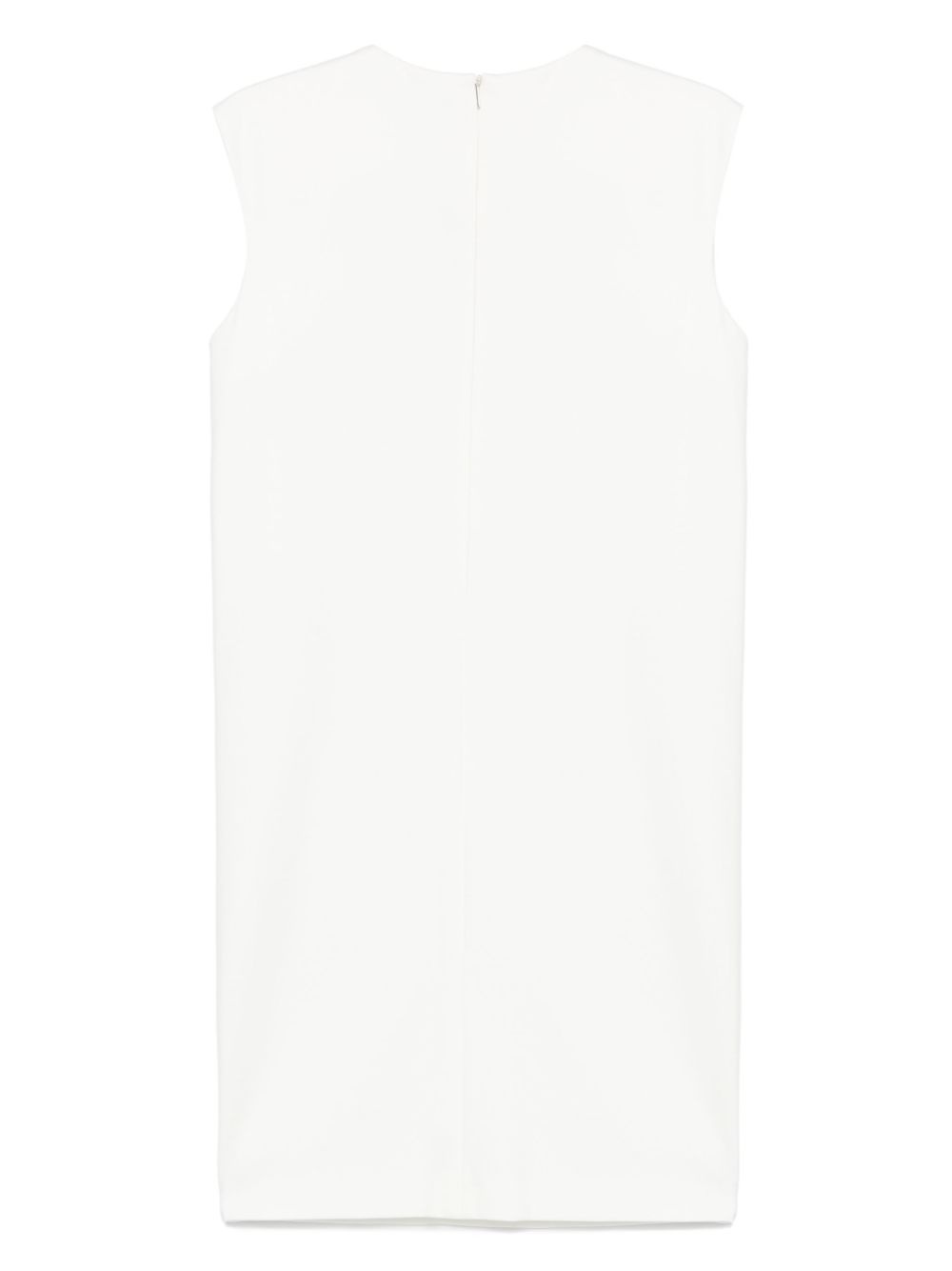 buttoned-shoulders mini dress - 2