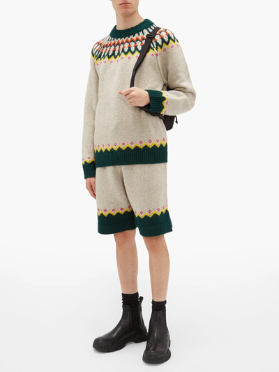 Burberry Gunner Fair-Isle wool-blend sweater outlook