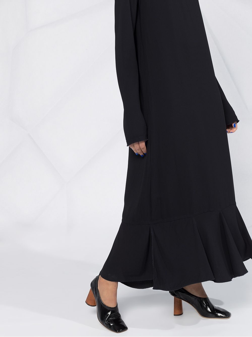 long ruffled hem dress - 5