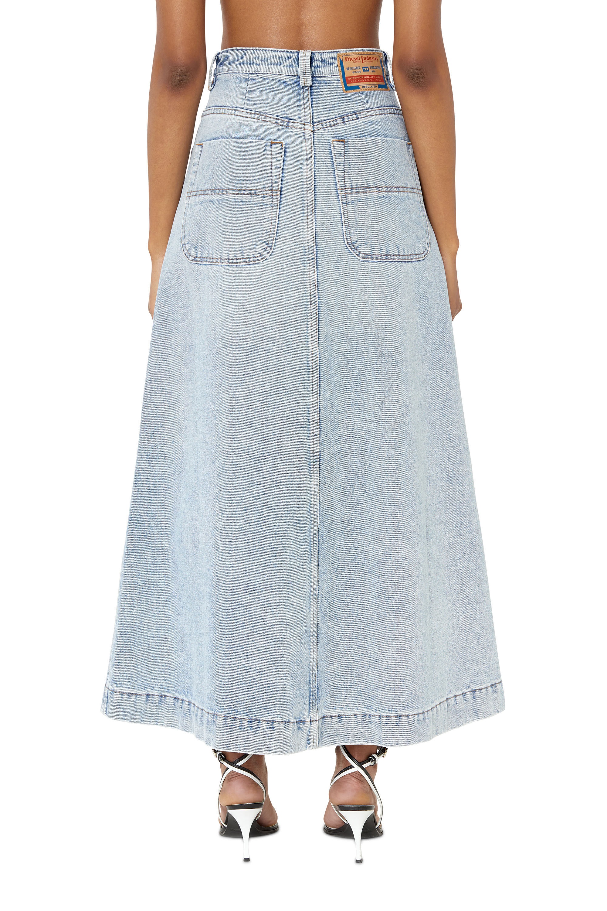 DE-ALBUS-L A-LINE LONG SKIRT - 4
