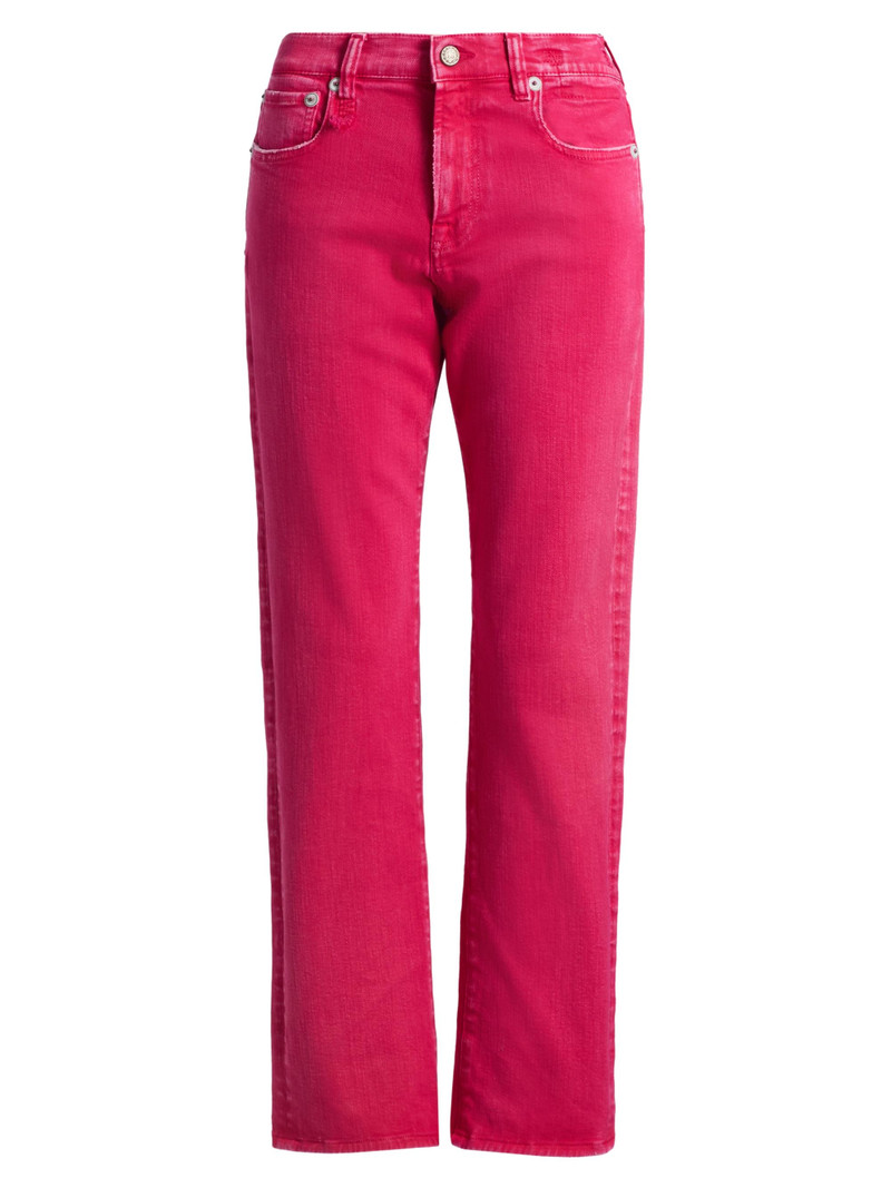 Women's Romeo Straight-Leg Jeans - Fuchsia Stretch 1