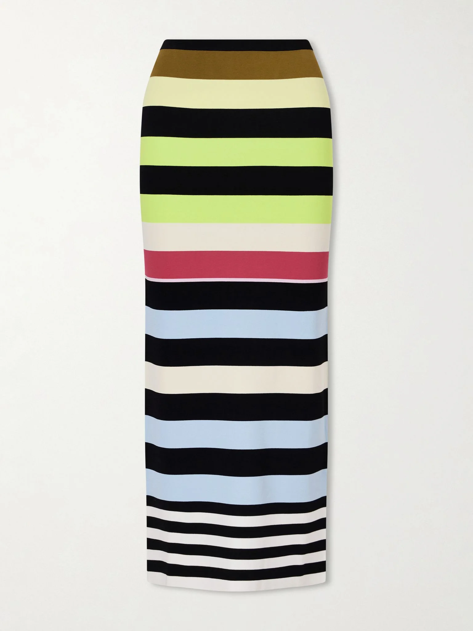 Striped double-knit maxi skirt Multi - 1